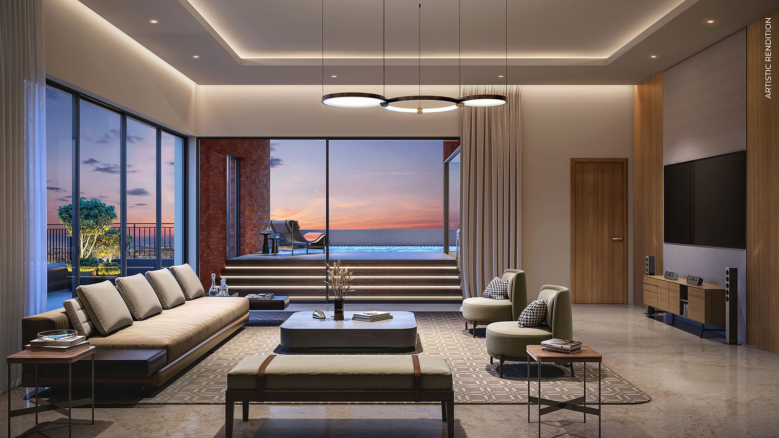 Eros Sampoornam 3 Gallery - Spacious interiors and living spaces